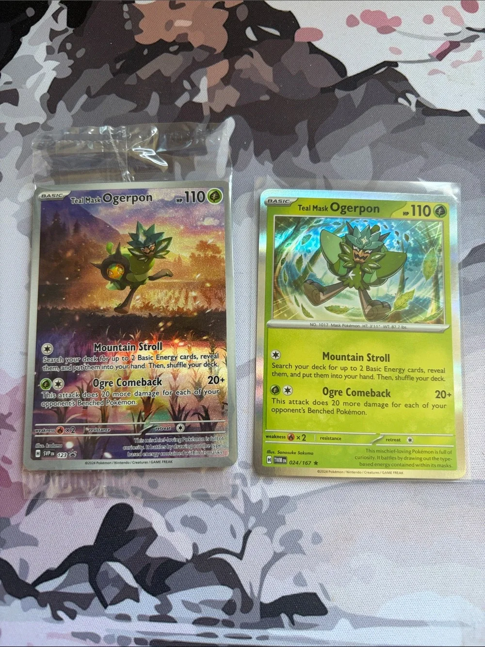 Sealed Teal Mask Ogerpon Pokémon Card Lot | 2 Cards Holo Promo Card ✨5/$25✨